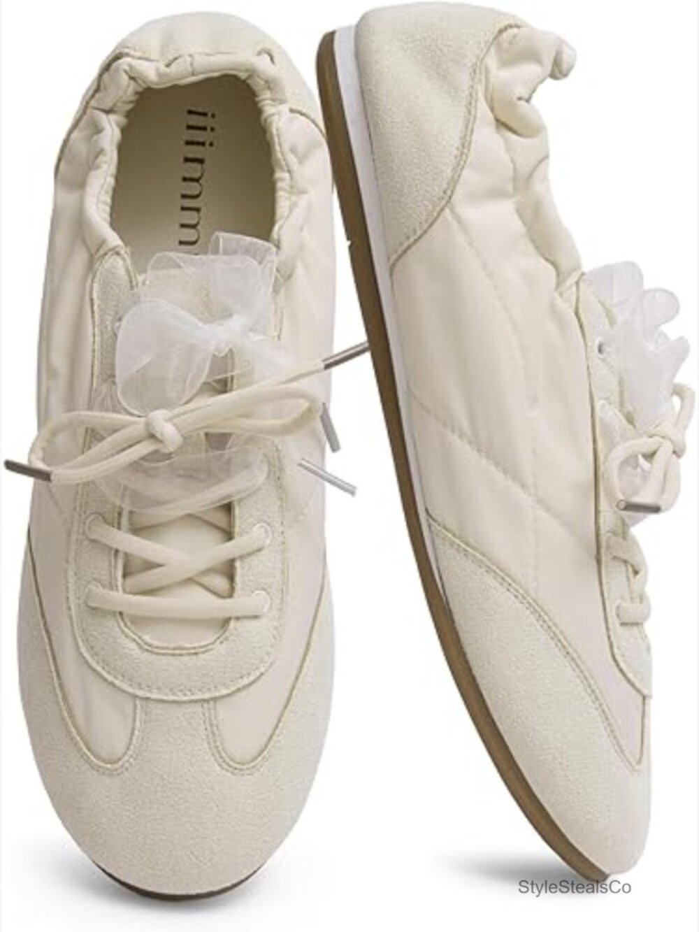 Ballet Sneakers Slip-On Lace-Up Casual Flats for Walking Travel